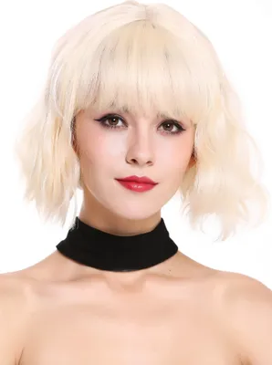 Produktbild von WIG ME UP Perücke kurz Pony Wellig Volumen Hellblond Lichtblond DL-052-88