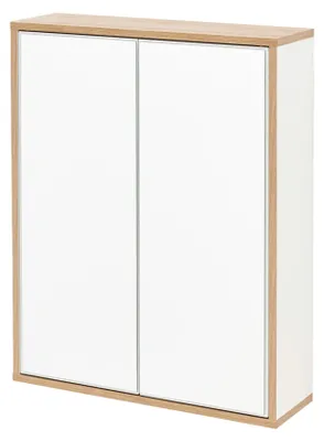 Produktbild von BadeDu MINHO Spiegelschrank 60 cm in Weiß  Moderner Stauraum im skandinavischen Design für jedes Badezimmer