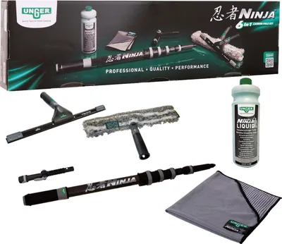 Produktbild von Unger NINJA 6in1 Carbon-Stangen Set 1,9m Teleskop Profi-Glasreinigung AKN19