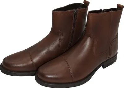Produktbild von Leder Herren Winter Boots Winterschuhe Bootie Stiefel Stiefeletten Schuhe braun, Schuhgröße:EUR 43