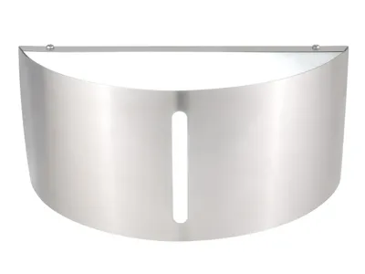 Immagine prodotto di Applique semicircolare per esterni in acciaio inox L. 24,6 cm IP44 Illuminazione di facciata giardino