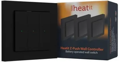 Produktbild von Z-Wave 700 Wandcontroller, Schwarz, Szenensteuerung, Batterie