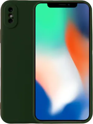 Obrázek produktu pro Pouzdro na mobilní telefon pro iPhone Xr silikonové pouzdro - zadní kryt silikonové pouzdro - tmavě zelené