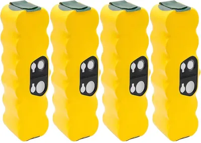 Zdjęcie produktu dla Akumulator do robotów odkurzających serii 500–900 – Ni-MH 14,4 V – 6000 mAh – ogniwa 18650 – zestaw 4 sztuk – tylko akumulatory, bez ładowarki