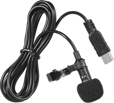 Zdjęcie produktu dla 150 cm profesjonalny mini mikrofon stereofoniczny USB z zaciskiem kołnierzowym do GoPro Hero 3 3 + 4