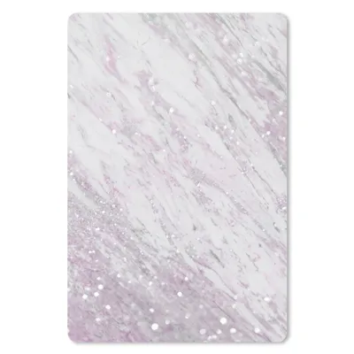 Obrázek produktu pro Podložka pod myš - Mramor - Třpytky - Růžová - 18x27cm - Podložka pod myš