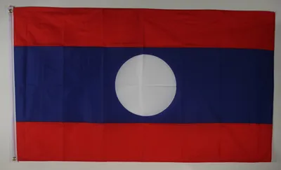 Produktbild von Flagge Fahne : Laos Nationalflagge Nationalfahne