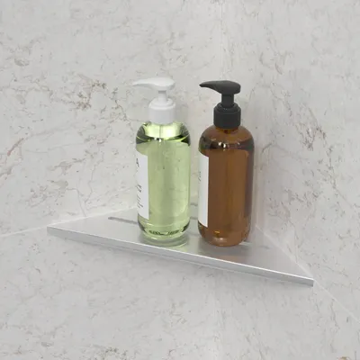 Produktbild von Eckregal für das Badezimmer - Duschregal ohne Bohren - 35 x 25 cm