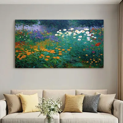Image de Peinture murale sur toile, paysage naturel, 120 x 60 cm