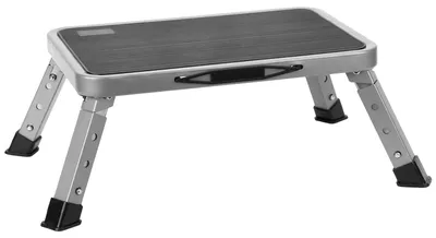 Imagen del producto de Omgoods - Taburete plegable con plataforma antideslizante - Taburete ajustable para uso doméstico y camping