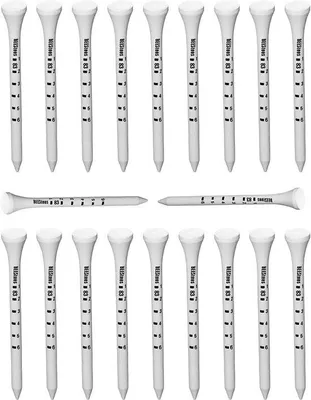 Produktbild von Houten Golftees 8 cm, Cijfermarkeringen, Herbruikbaar, Industrielle, Weiss