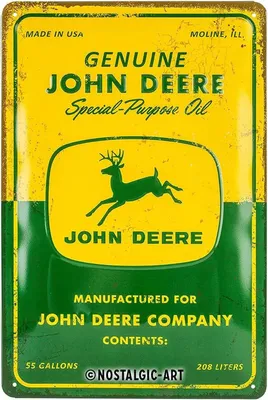Produktbild von Nostalgic-Art - Blechschild 20 x 30cm - John Deere - John Deere Special Purpose Oil