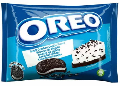 Image de Oreo Crunch Décoration biscuits au cacao moulu fourrés à la vanille 400g