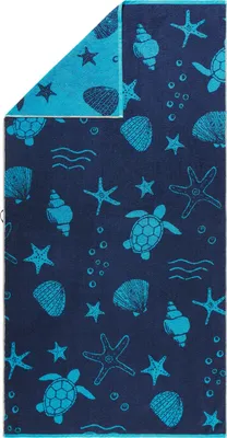 Produktbild von Erwin Müller Strandtuch marine-türkis 90x180 cm