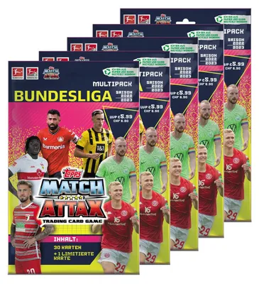 Produktbild von Topps Match Attax 2022/23 - 5 Multipack