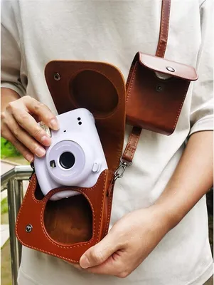 Produktbild von Fujifilm Instax Mini 12 Sofortbild-Kameratasche - Premium-Kunstledertasche Reisekameratasche & Fototasche