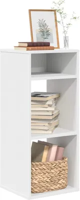 Image de Maison Exclusive - Bibliothèque blanche 34x31x80 cm Matériau dérivé du bois