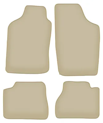 Immagine prodotto di Tappetini in velluto PREMIUM beige compatibili con Nissan Micra K10 (1983-1991, hatchback) – con fissaggi – su misura