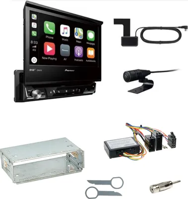 Produktbild von Pioneer AVH-Z7200DAB Digitalradio Bluetooth Einbauset für Mercedes W210 ab 08/99