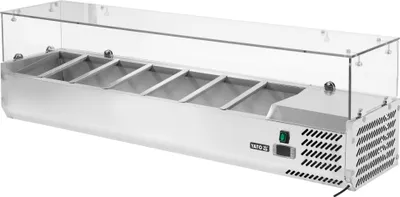 Obrázok produktu pre Chladiaca vitrína s horným umiestnením, 7 x 1/4 GN