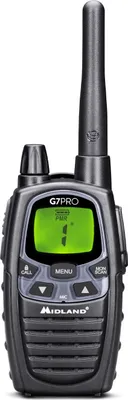Immagine prodotto di Midland G7 Pro Walkie Talkie ricetrasmittente 69 canali 446.00625  446.09375 MHz Nero