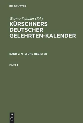 Produktbild von N - Z und Register