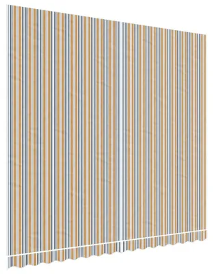 Produktbild von vidaXL Ersatzstoff für Markise Orange und Blau 380x345 cm Polyester
