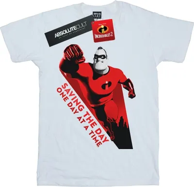 Produktbild von Disney - "The Incredibles Saving The Day" T-Shirt für Damen BI41880 (S) (Weiß)