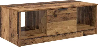 Obrázek produktu pro vidaXL Konferenční stolek se zásuvkami z recyklovaného dřeva 102 x 50 x 36 cm, dřevotříska