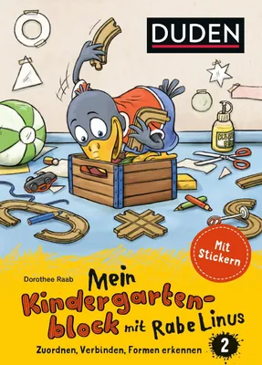 Produktbild von Mein Kindergartenblock mit Rabe Linus (2): Zuordnen, Verbinden, Formen erkennen: Mit Stickern (Mein Lern- und Spaßblock mit Rabe Linus)