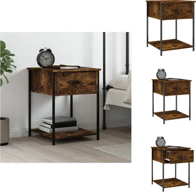 Immagine prodotto di vidaXL Comodino rovere fumé 44x45x58 cm materiale a base di legno - Comodini