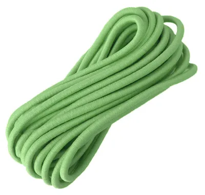 Gummikordel, Gummiband, Gummischnur, Zopfgummi, hellgrün