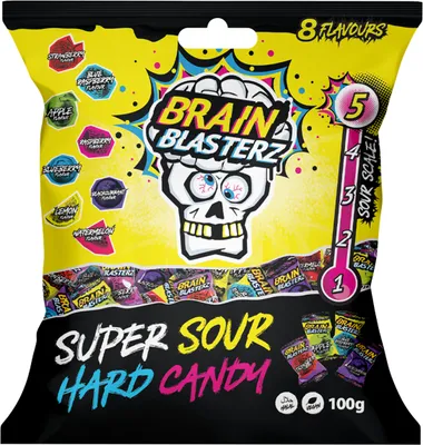 Immagine prodotto di Brain Blasterz Caramelle dure Super Sour (12 x 100 g)