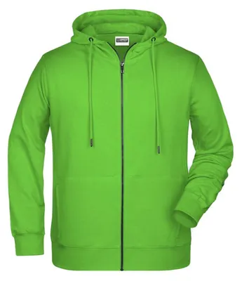 Imagen del producto de James and Nicholson - Sudadera con cremallera completa para hombre, modelo LT5897 (talla 4XL) (color: Limone)
