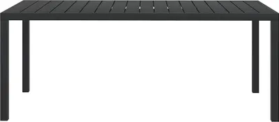 Obrázok produktu pre vidaXL Záhradný stôl čierny 185x90x74 cm Hliník a WPC