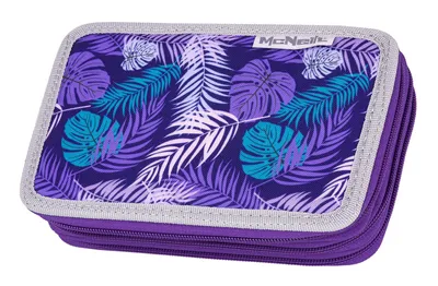 Immagine prodotto di McNeill astuccio per matite Pencil Case with Three Compartments Dschungel porpora