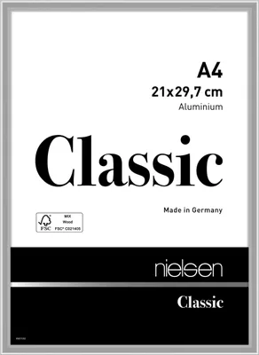 Produktbild von nielsen Aluminium Bilderrahmen Classic, 21x29,7 cm (A4), Silber