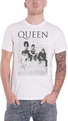 Produktbild von Queen - T-Shirt für Herren/Damen Uni RO1339 (M) (Weiß)