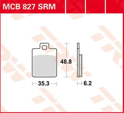 Obrázek produktu pro TRW Brzdová destička Trw Sinter Mcb827Srm