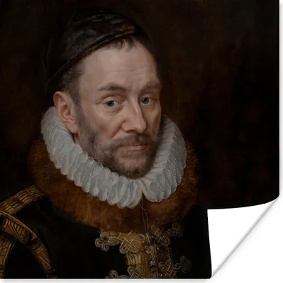 Produktbild von MuchoWow® Poster Wilhelm von Oranien - Gemälde - Alte Meister - Kunst 75x75 cm - Wand Dekoration