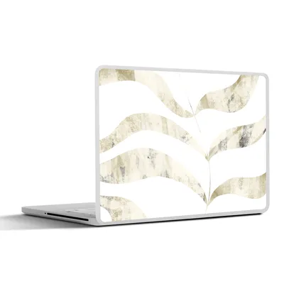 Produktbild von MuchoWow® Laptop Aufkleber Sticker Cover Blätter - Pastell - Entwurf 25x18 cm - Laptop-Deko