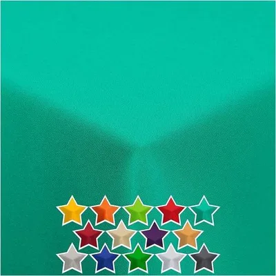Produktbild von Famanu Tischdecke wasserabweisend - s Türkis 100 x 100 cm