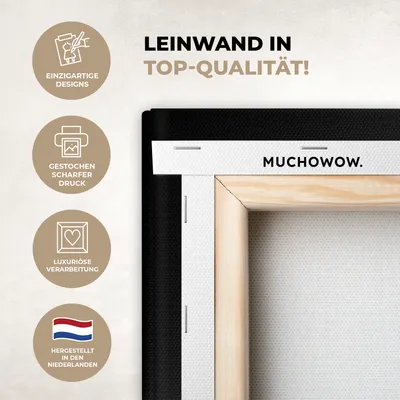 Obrázek produktu pro OneMillionCanvasses® - Plátno - Koně - Fríský - Hříva - Černá - Zvířata, nástěnné umění, nástěnné dekorace Obývací pokoj, 80x120cm