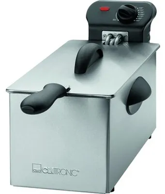 Obrázek produktu pro Clatronic 263684, Fritéza, 3 l, 3 l, Samostarný, Černá, Nerezová ocel, Otočné