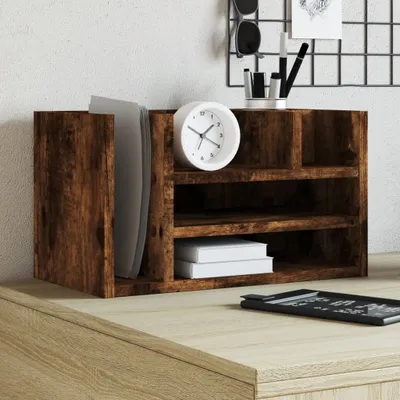 Produktbild von Möbel Schreibtisch-Organizer Räuchereiche 44,5x24x25 cm Holzwerkstoff - Stifthalter &42428