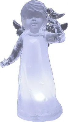 Produktbild von Deko Engel Vogel LED + Timer Acryl Schutzengel Skulptur Figur Elfe Fee Objekt