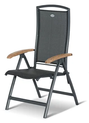 Produktbild von Gartensessel / Gartenstuhl klappbar Raffaello Hartman Alu anthrazit