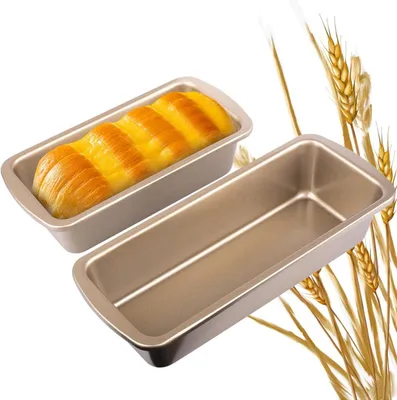 Produktbild von Brotbackform Kastenform 2er Set für perfektes Toastbrot und Kuchen