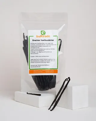 Produktbild von 100 g Bourbon Vanilleschoten | Vanille | 16–18cm | Madagaskar