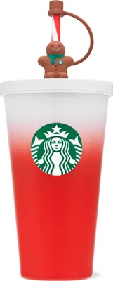 Produktbild von Starbucks Weihnachts-Edition Cold Cup 18 oz, 532 ml – Ginger Straw